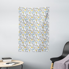 Colorful Abstract Botany Tapestry