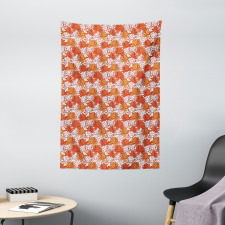 Overlapping Lotus Flower Tapestry