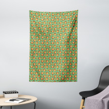 Half Slices Seeds Fruits Tapestry