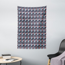 Penguins Boxes Trees Tapestry