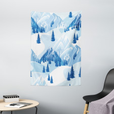 Snowy Fir Forest Tapestry