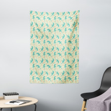 Reptiles with Leaves Tapestry