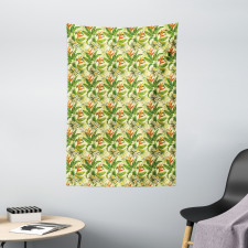 Exoitc Plumeria Blooms Tapestry