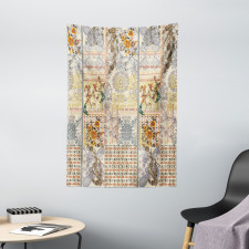 Ethnic Floral Composition Tapestry