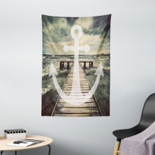 Anchor Ocean Waves Tapestry