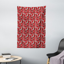Pattern of Chili Peppers Tapestry