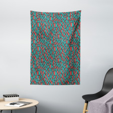 Big and Small Half Circles Tapestry