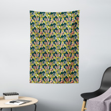 Abstract Soft Spring Foliage Tapestry