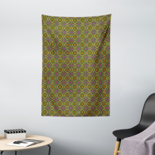 Lively Rhombus-shape Pattern Tapestry