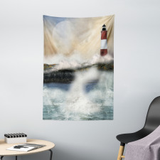 Stormy Sea Waves Tapestry