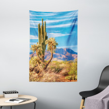 Landscape and Prickle Plant Tapestry