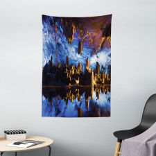 Cave Formation Reflection Tapestry