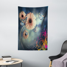 Gerber Petals Butterflies Tapestry