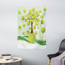 Tennis Balls Pattern Tapestry