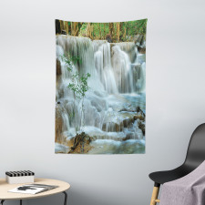 Waterfall Jungle Stream Tree Tapestry