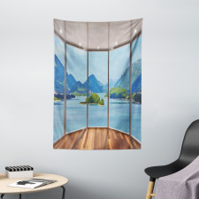 Beach Seaside Hills Window Tapestry