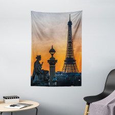 Historic Sunset Sky Scenery Tapestry