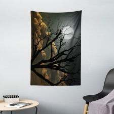 Bare Branches and Full Moon Tapestry