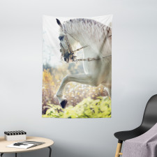 Horse on a Blurry Back Tapestry