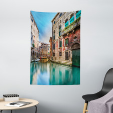 Italy City Water Canal Tapestry