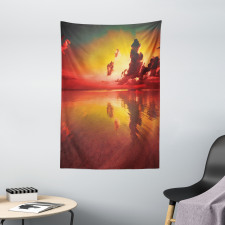 Sunrise Water Reflection Tapestry