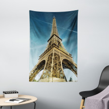 Paris Park Skyline Tapestry