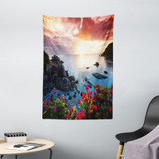 Poppy Carnations Spring Tapestry