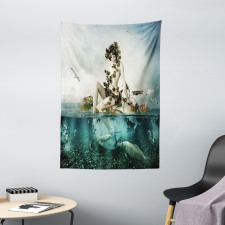 Mermaid on a Shell Tapestry