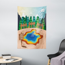 Cartoon Prismatic Spring Tapestry