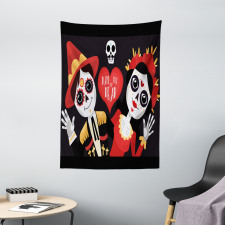 Sugar Skull Art Tapestry