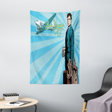 Retro Handsome Passenger Tapestry