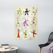 Japanese Martial Art Icons Tapestry