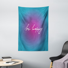 Energetic Be Happy Tapestry