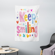 Vivid Keep Smiling Tapestry