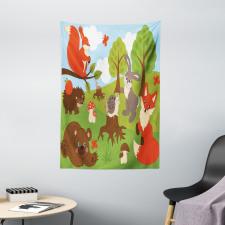 Woodland Fauna Tapestry