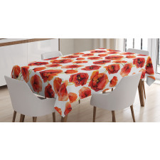Poppies Garden Floral Tablecloth