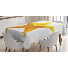 Single Yellow Ombre Star Tablecloth