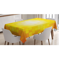 Retro Pixel Art Squares Tablecloth