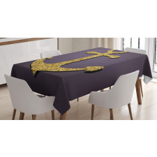 Anchor Pattern Tranquil Tablecloth