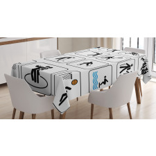 Horse Riding Sports Tablecloth