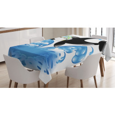 Whale with Sunglasses Tablecloth