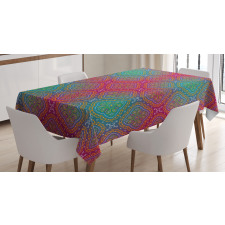 Boho Ombre Floral Tablecloth