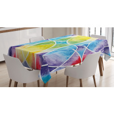 Rainbow Grunge Tablecloth