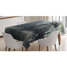 Gothic Haunted House Tablecloth