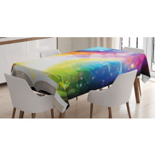 Fairy Tale Book Rainbow Tablecloth
