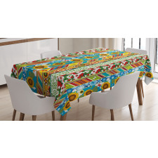 Patchwork Style Spring Tablecloth
