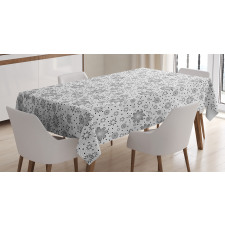 Rotary Round Rings Dots Tablecloth