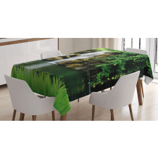 Lake Garden Waterfall Tablecloth