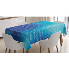 Chemistry Element Table Tablecloth