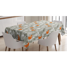 Fox in the Winter Forest Tablecloth